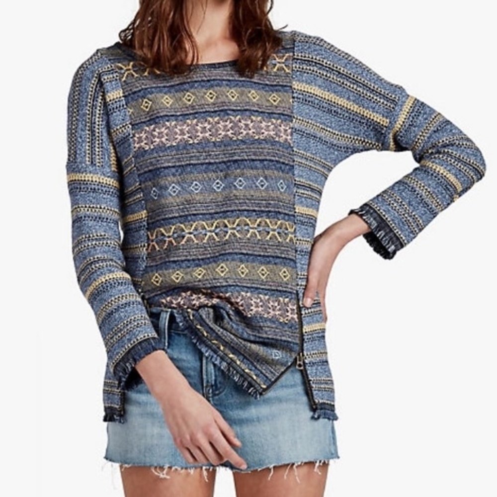 Lucky Brand Escape Fringe Sweater